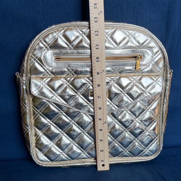 PurseN Quilted Metallic Crossbody - Silver - Picture 3 of 15